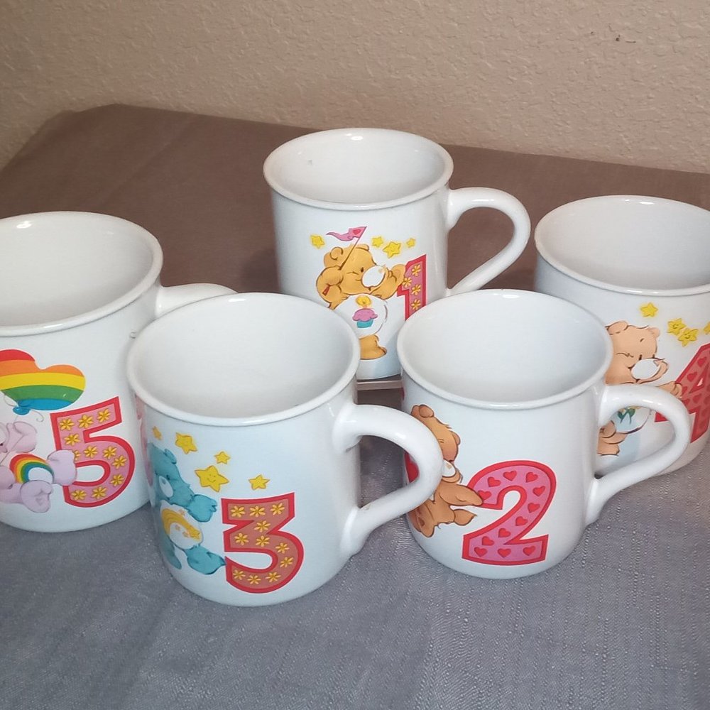 Vintage Collectible Care Bear mugs